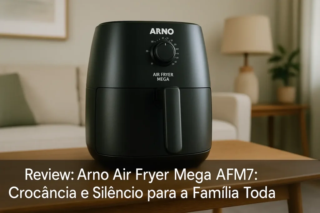 Arno Air Fryer Mega AFM7: Crocância e Silêncio para a Família Toda