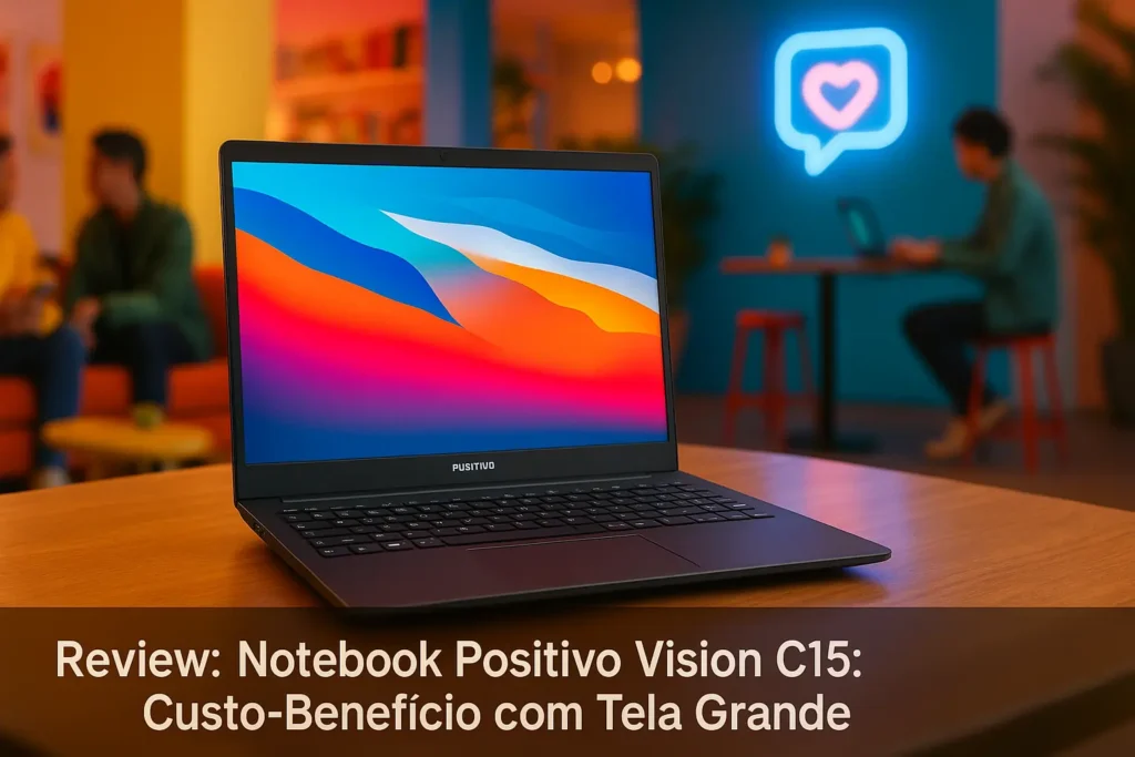 Notebook Positivo Vision C15: Custo-Benefício com Tela Grande