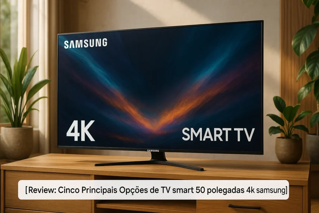 Cinco Principais Opções de TV smart 50 polegadas 4k samsung