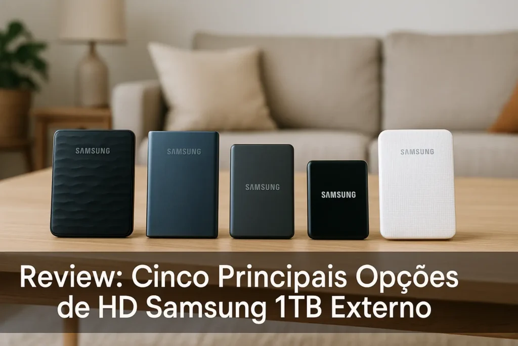 Cinco Principais Opções de HD Samsung 1TB externo