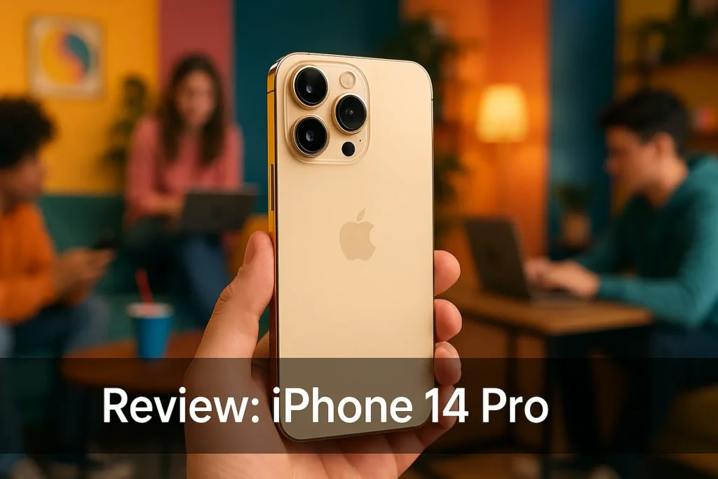Principais Cinco Iphone 14 Pro dourado