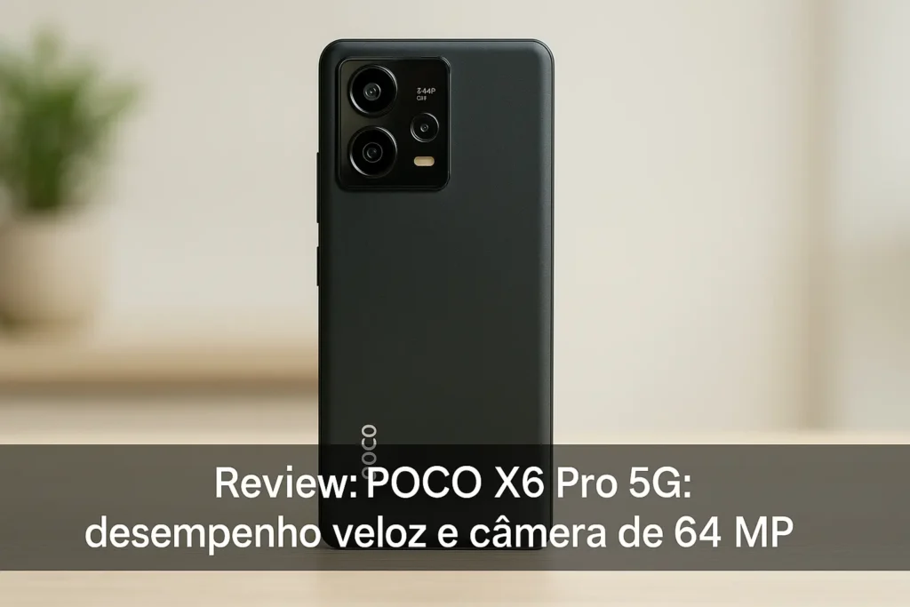POCO X6 Pro 5G: desempenho veloz e câmera de 64 MP