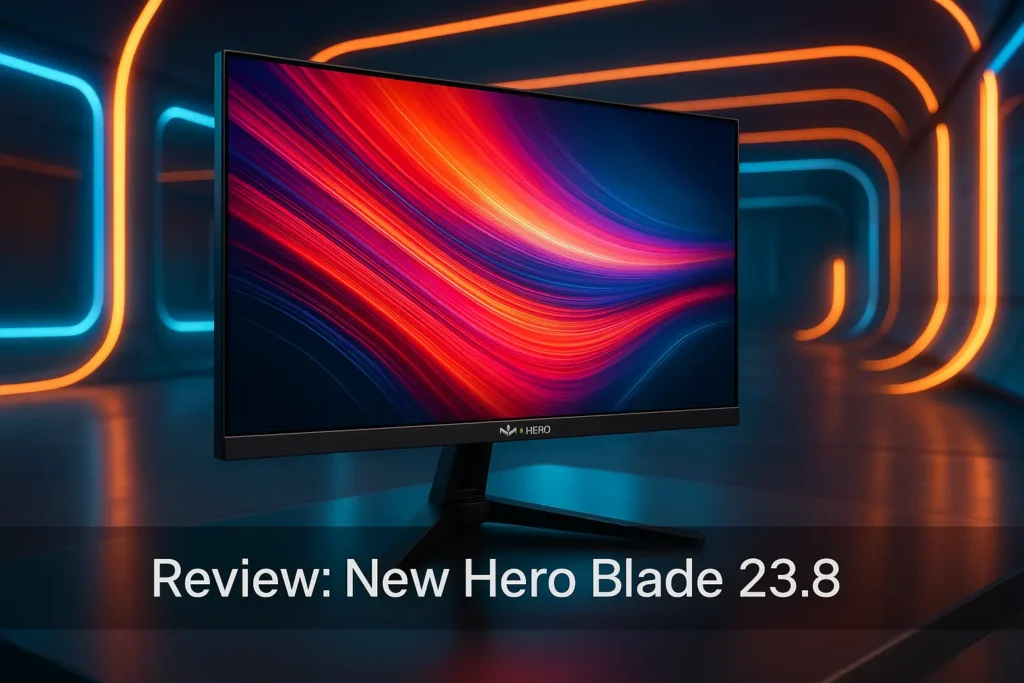 Principais Cinco monitor gamer new hero blade 23.8
