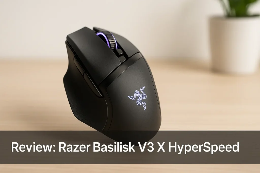 Razer Basilisk V3 X HyperSpeed: sensor 18K, RGB e até 535h