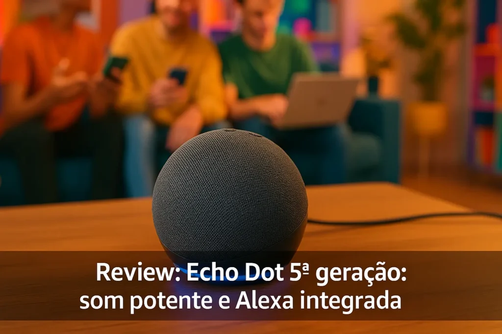 Echo Dot 5ª geração: som potente e Alexa integrada