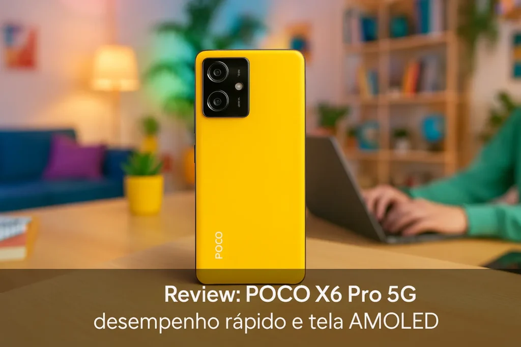 POCO X6 Pro 5G: desempenho rápido e tela AMOLED