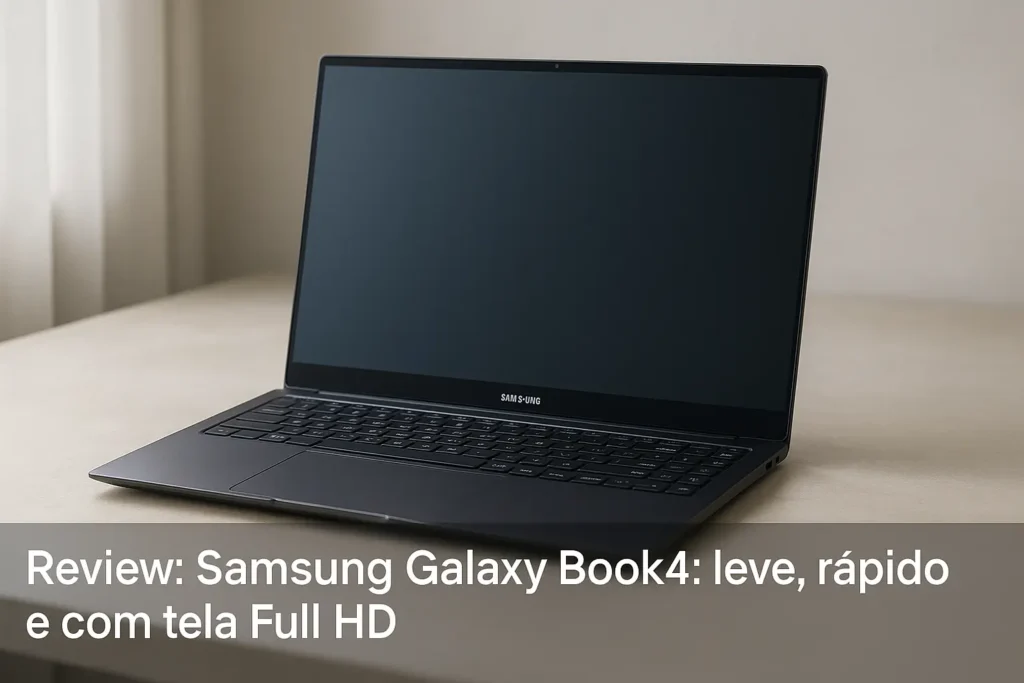Samsung Galaxy Book4: leve, rápido e com tela Full HD