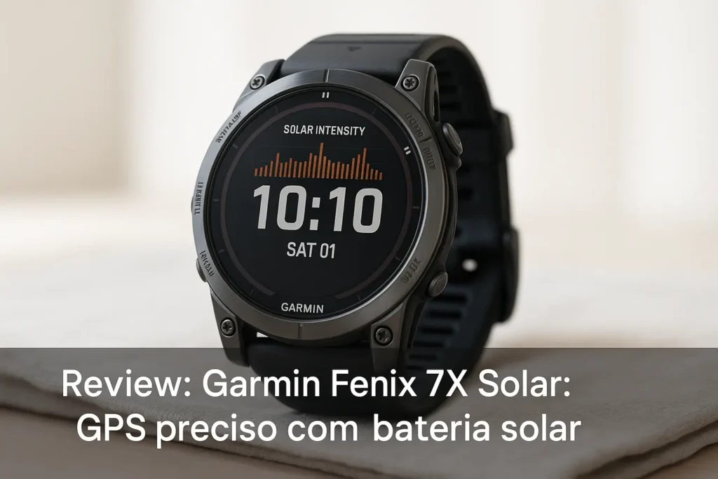 Garmin Fenix 7X Solar: GPS preciso com bateria solar
