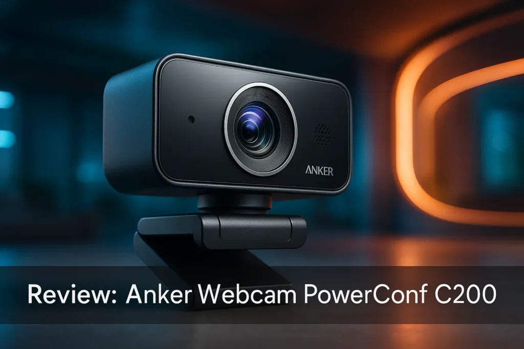 Anker Webcam PowerConf C200: imagem nítida com cancelamento AI