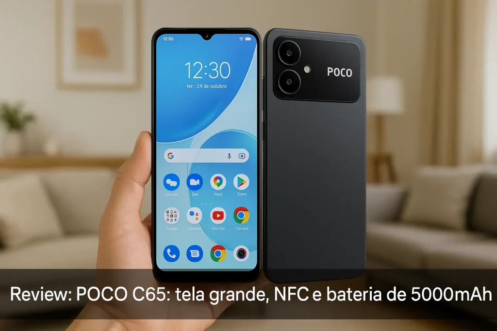 POCO C65: tela grande, NFC e bateria de 5000mAh