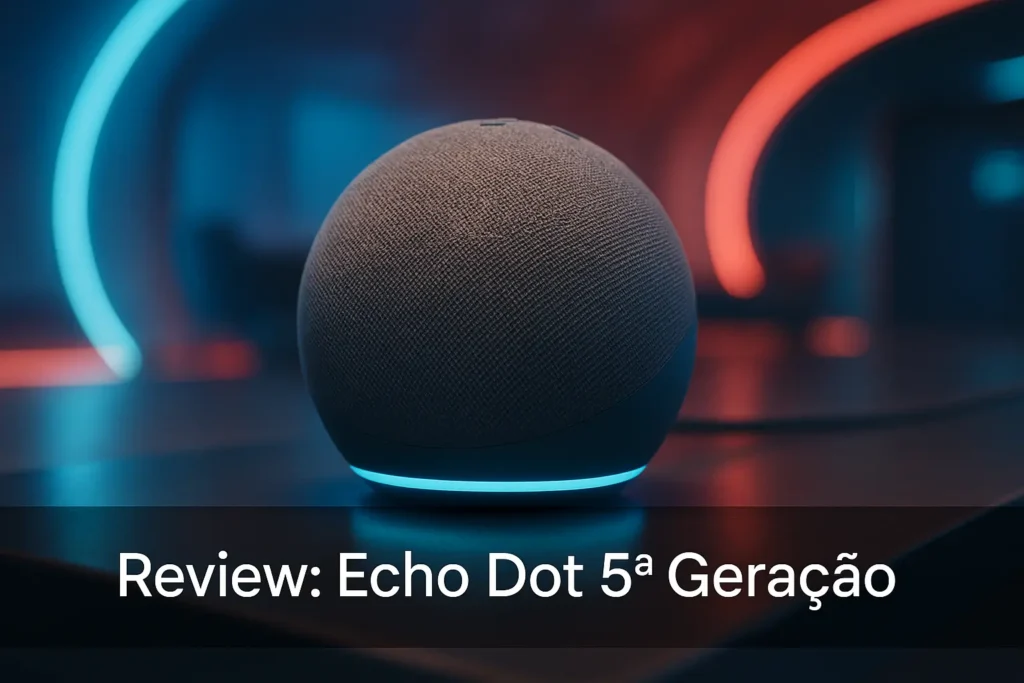 Echo Dot 5ª Geração: som nítido e controle por voz