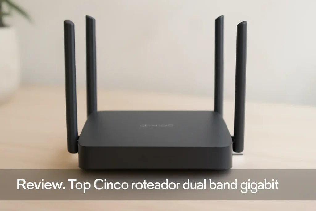 Top Cinco roteador dual band gigabit