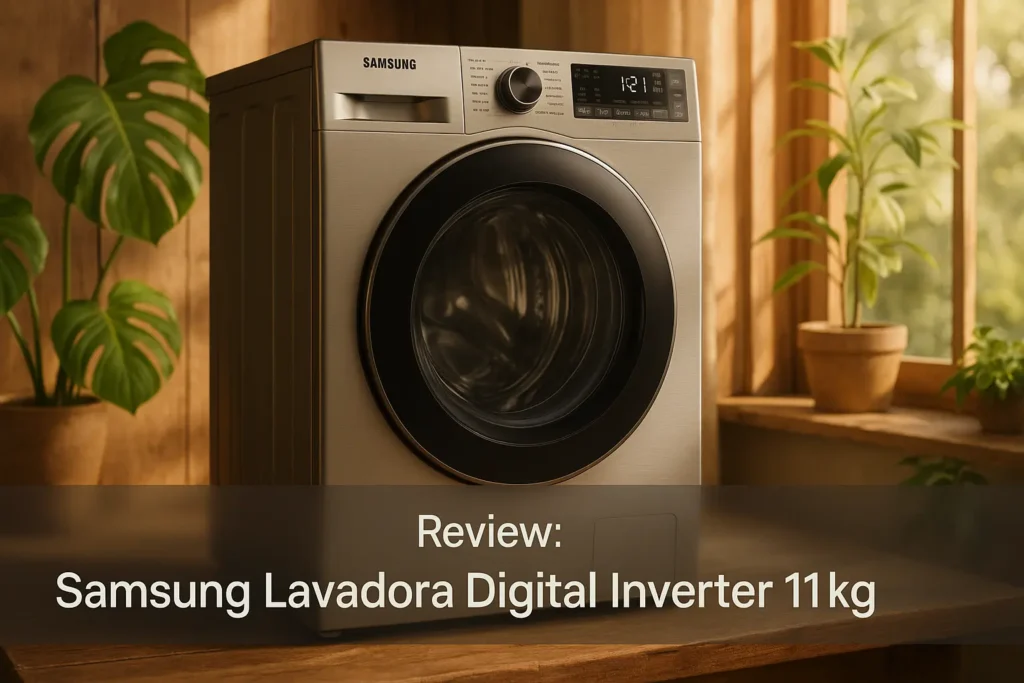 Samsung Lavadora Digital Inverter 11kg: inox, silenciosa e eficiente
