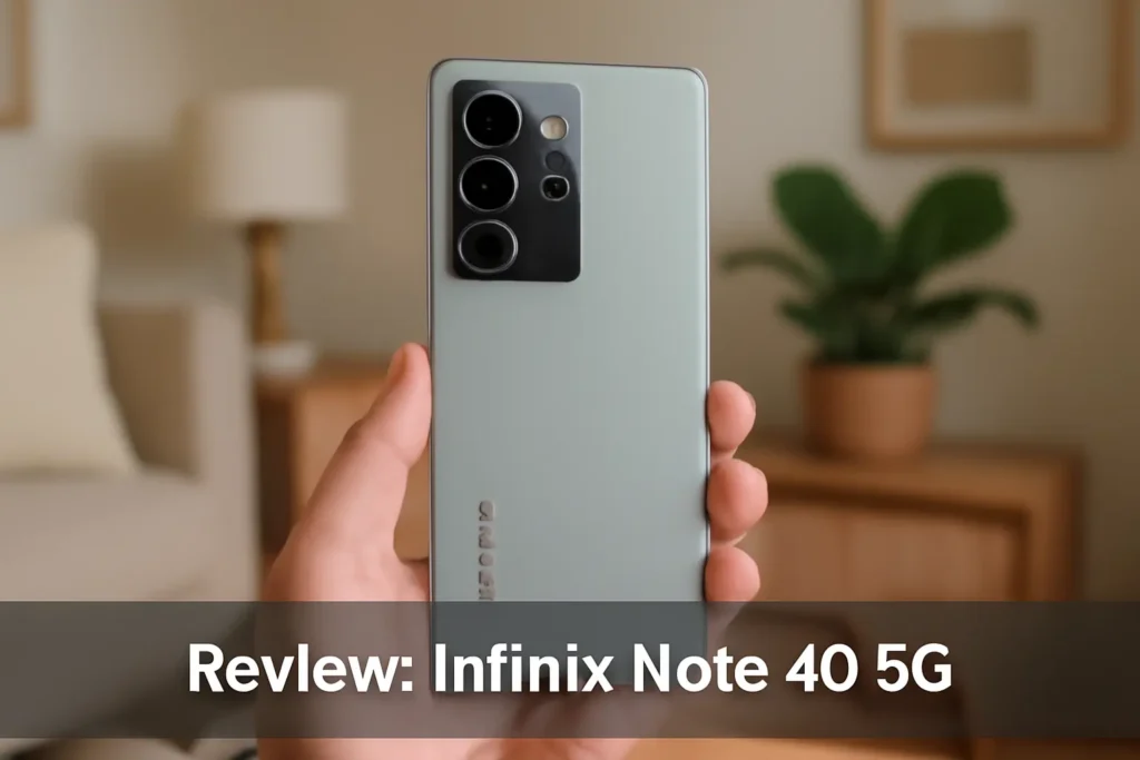Smartphone Infinix Note 40 5G 8GB RAM 256GB Câmera Tripla 108MP