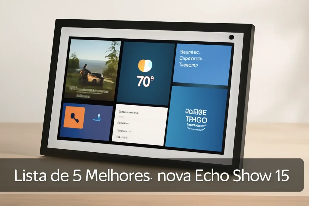 Lista de 5 Melhores: nova echo show 15