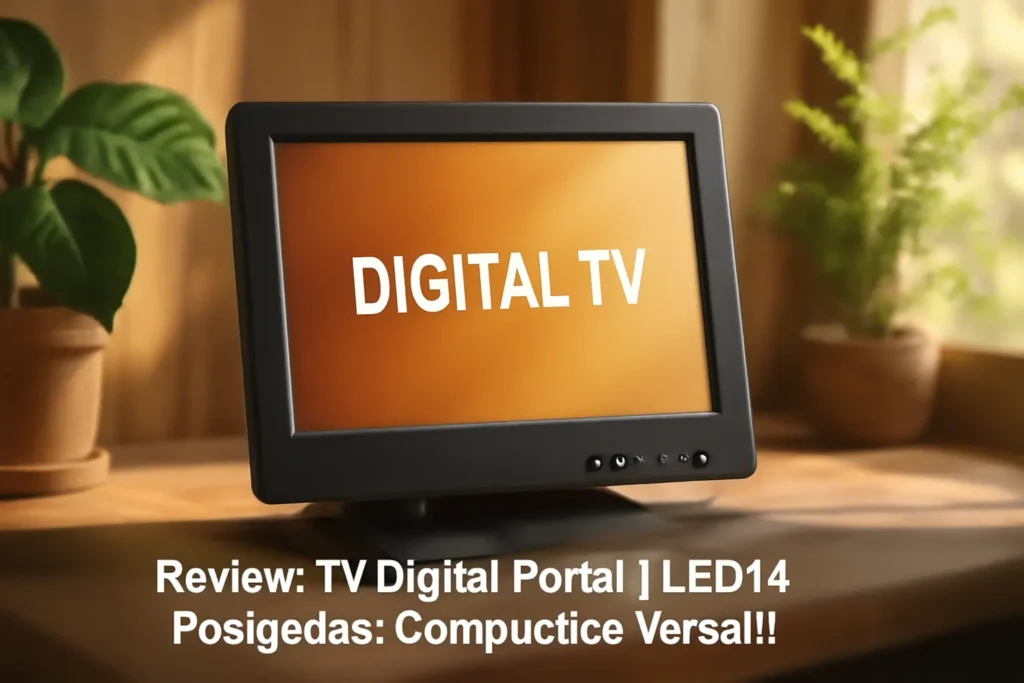 TV Digital Portátil LED 14 Polegadas: Compacta e Versátil