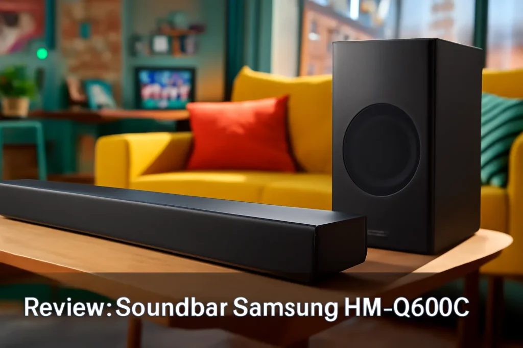 Soundbar Samsung HW-Q600C: 3.1.2 Canais com Subwoofer Sem Fio e Dolby Atmos