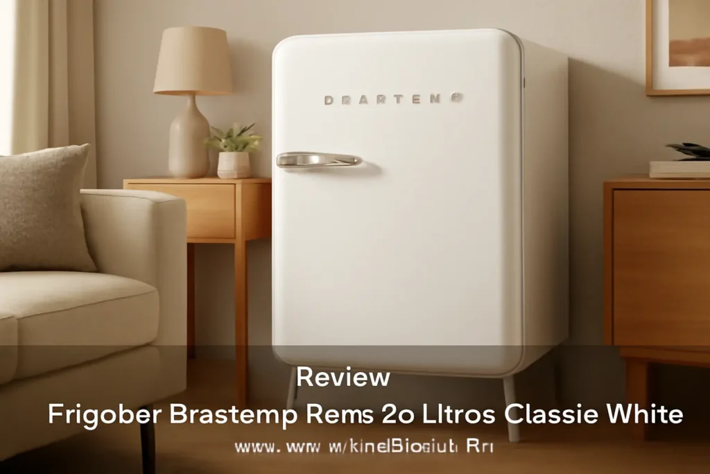 Frigobar Brastemp Retrô 76 Litros Classic White - BRA08HB 220V: Compacto e Elegante para sua Cozinha