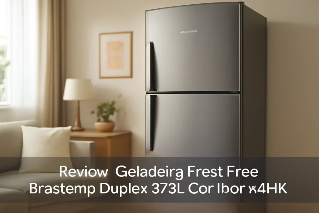 Geladeira Frost Free Brastemp Duplex 375L Cor Inox BRM44HK