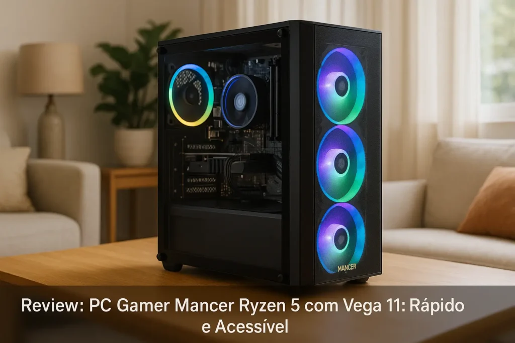 PC Gamer Mancer Ryzen 5 com Vega 11: Rápido e Acessível