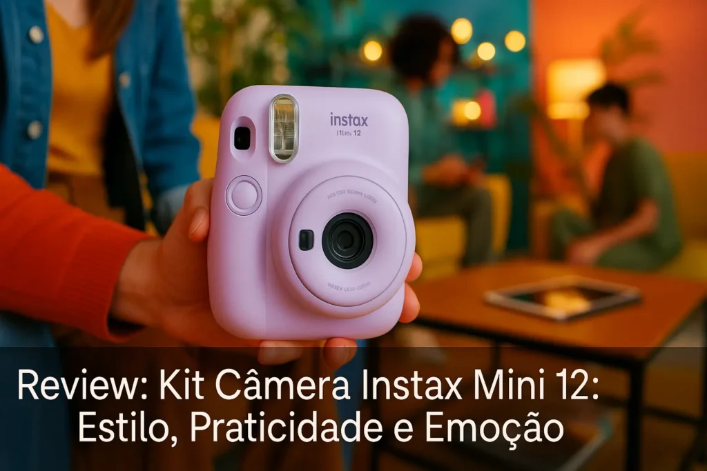 Kit Câmera Instax Mini 12: Estilo, Praticidade e Emoção
