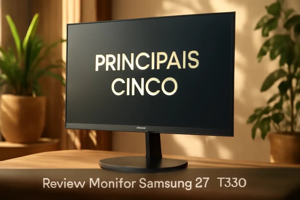 Principais Cinco monitor Samsung 27 t350