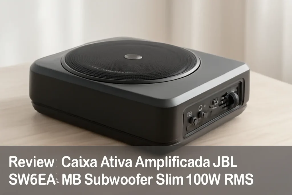 Caixa Ativa Amplificada JBL SW68A-MS Subwoofer Slim 100W RMS
