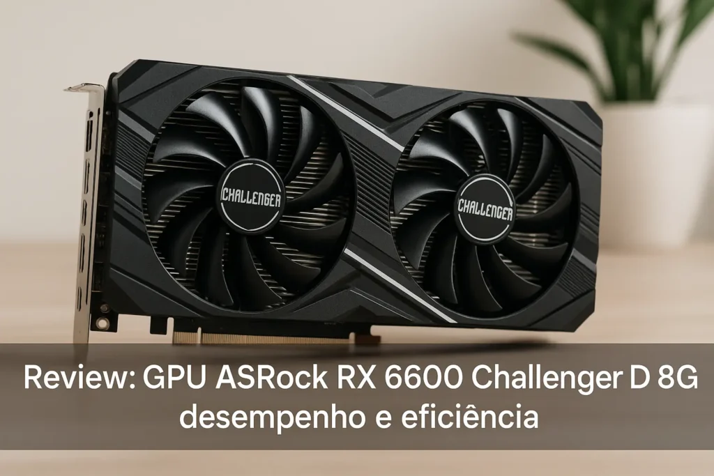 GPU ASRock RX 6600 Challenger D 8G: desempenho e eficiência