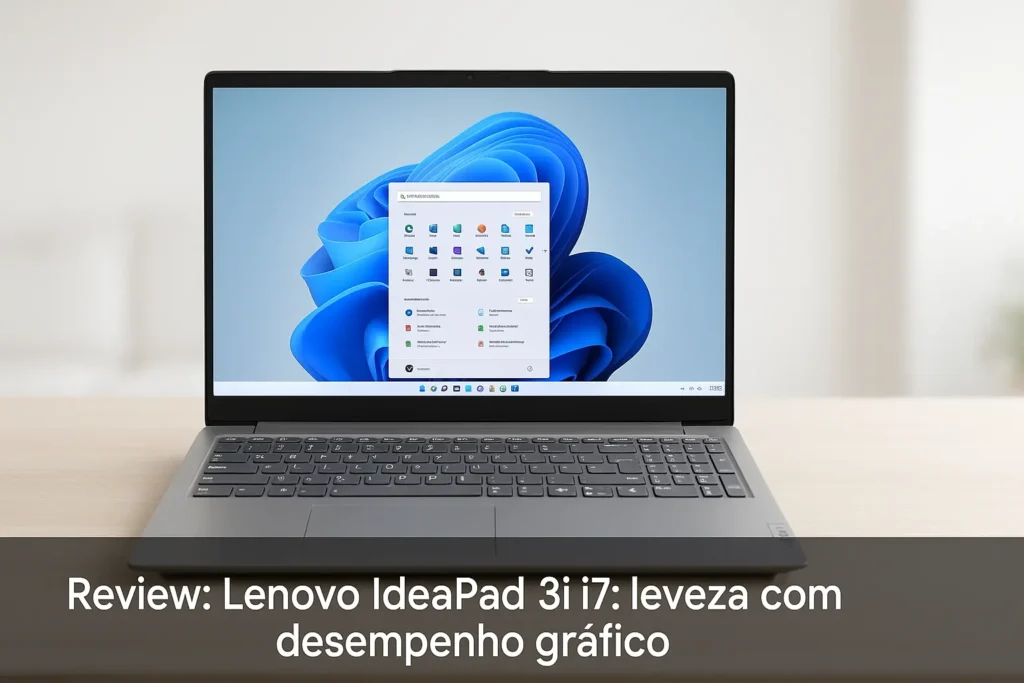 Lenovo IdeaPad 3i i7: leveza com desempenho gráfico