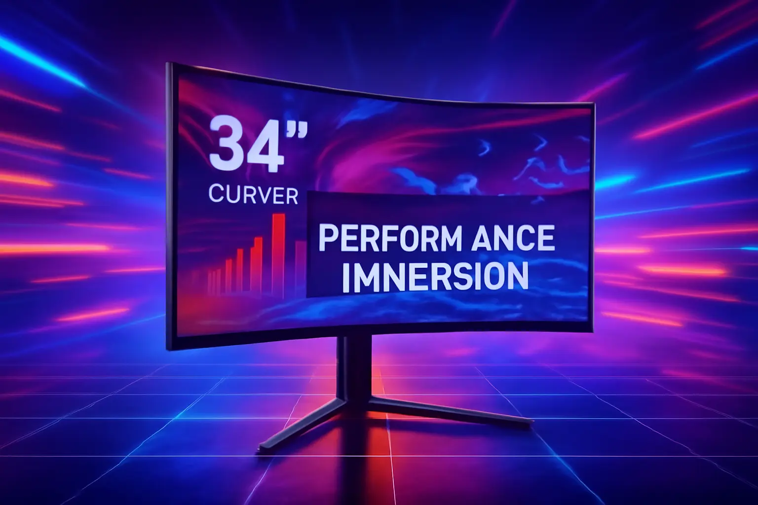 Gawfolk Monitor de Jogos Curvo 34 Polegadas: Desempenho e Imersão