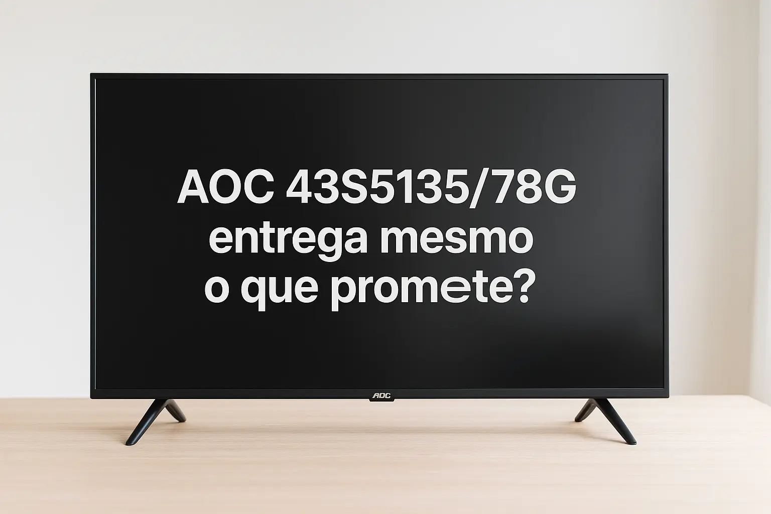AOC 43S5135/78G entrega mesmo o que promete?
