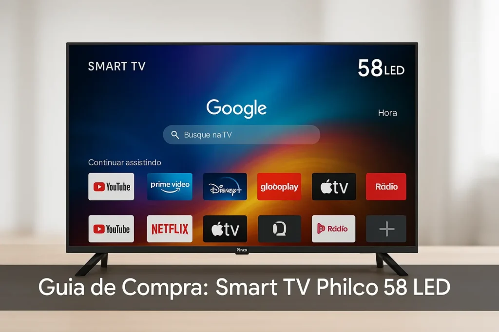 5 Smart TVs Philco 58” com Tela LED e Alta Qualidade