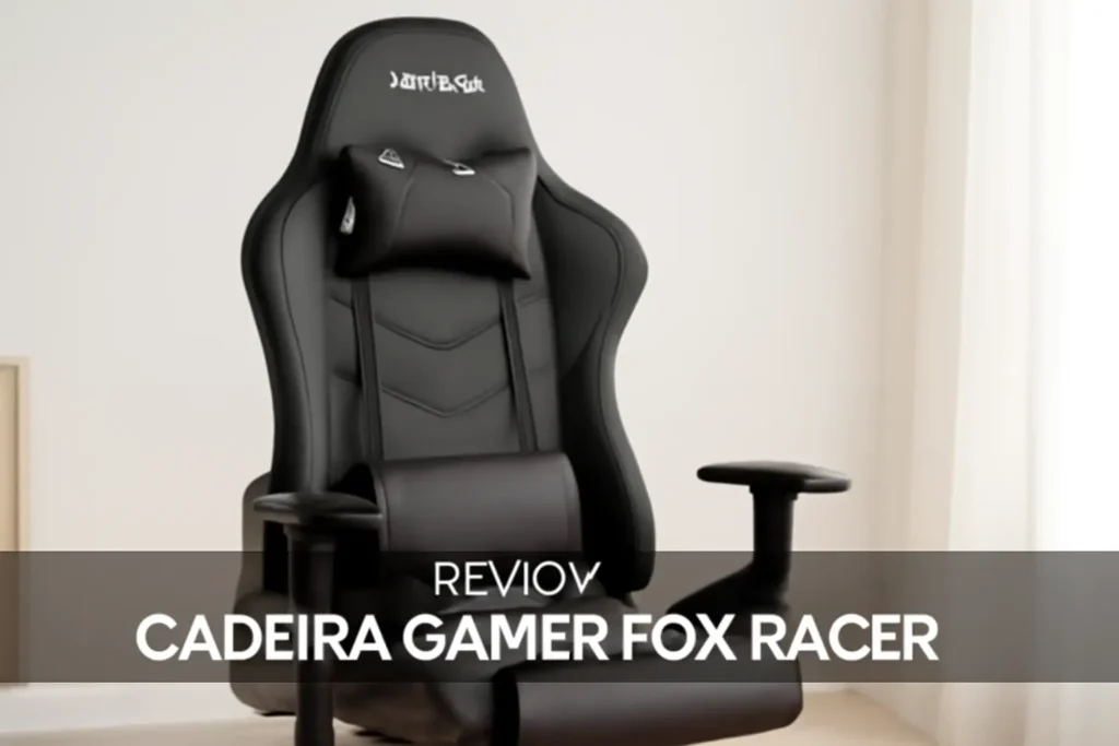 Cadeira Gamer Fox Racer Zerda Azul: conforto e estilo para seu jogo