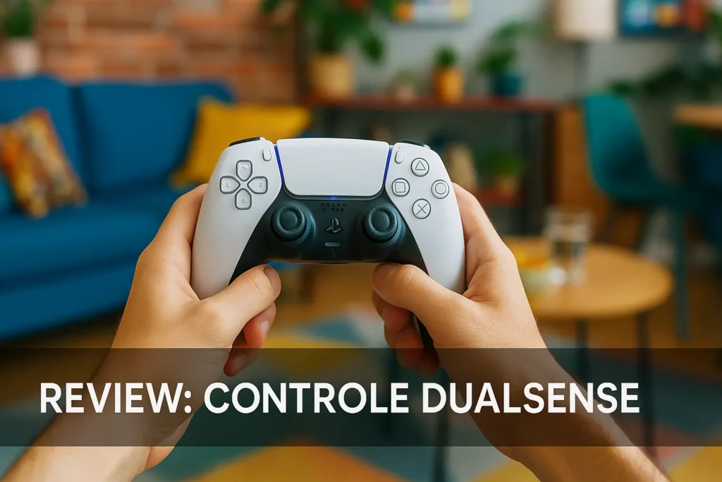 Controle DualSense Cosmic Red: imersão e precisão