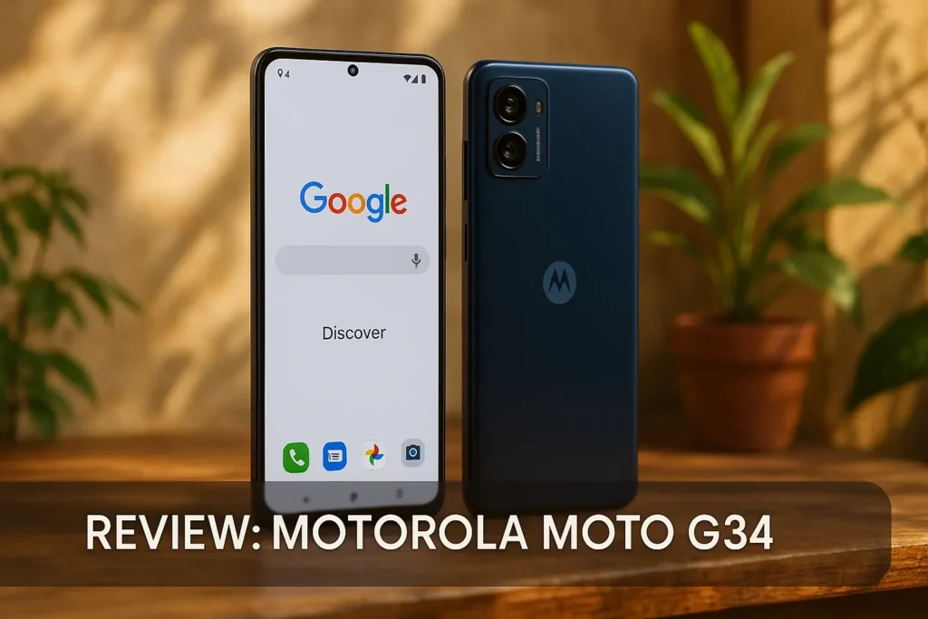 Moto G34 5G: desempenho acessível com 8GB RAM Boost