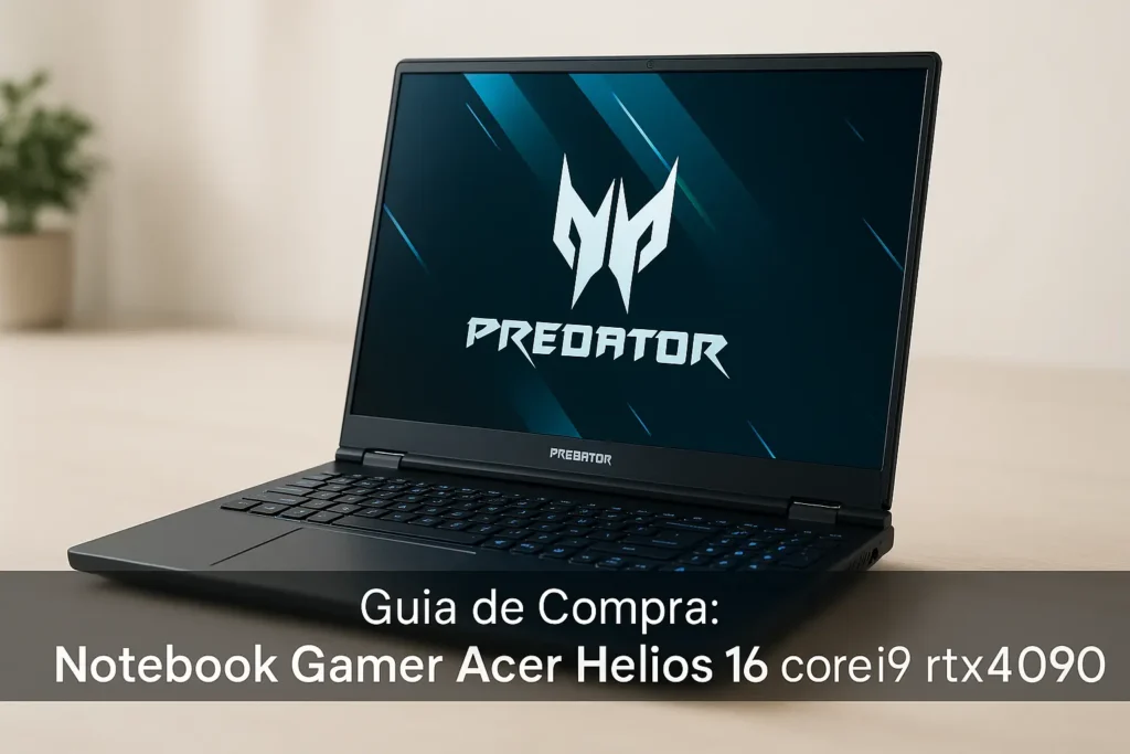 5 Melhores Notebook Gamer Acer Helios 16 PH16 Core i9 RTX4090