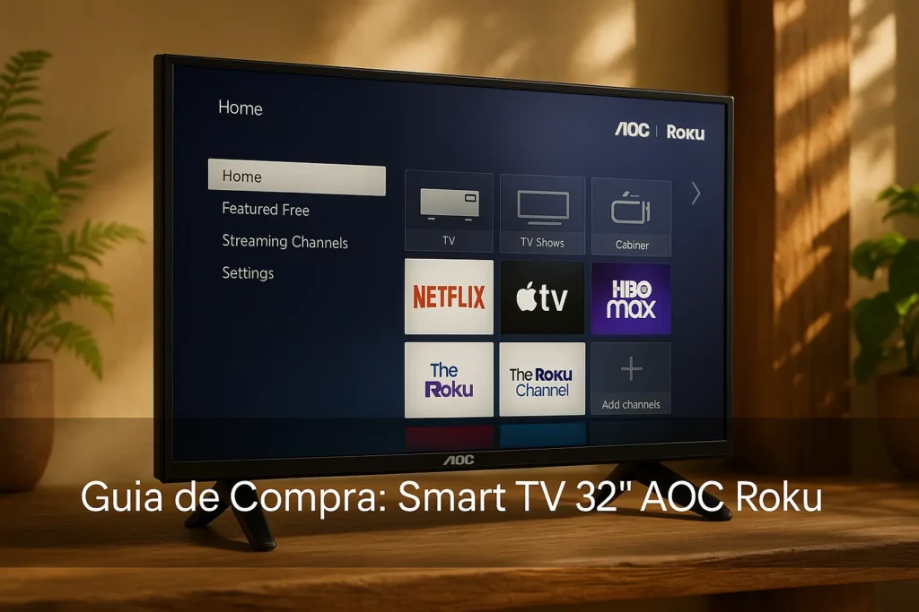 Guia de Compra: 5 Melhores Smart TV 32'' AOC Roku para 2025