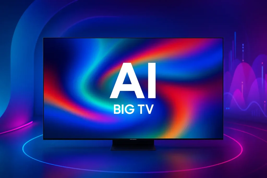 6 Samsung AI Big TV com design premium por preço justo