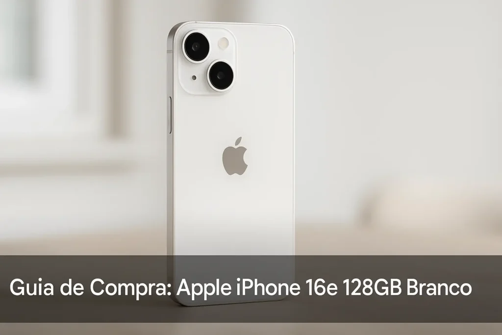 Guia de Compra: 5 Apple iPhone 16e 128GB Branco 6 Disponíveis para Entrega Expressa