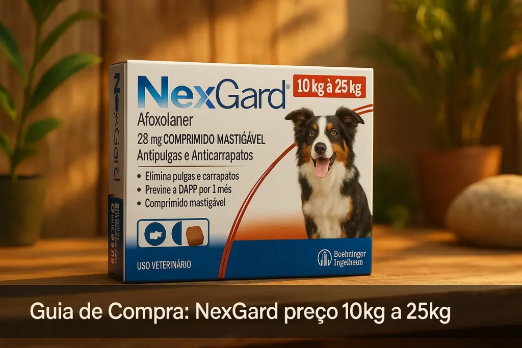5 Melhores Nexgard Preço 10kg a 25kg que Realmente Valem a Pena