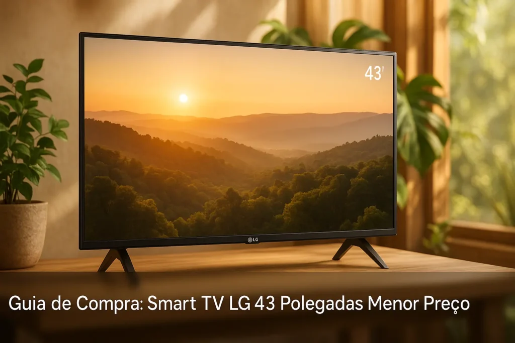 Smart TV LG 43 polegadas menor preço: 5 modelos com ótima imagem e recursos úteis