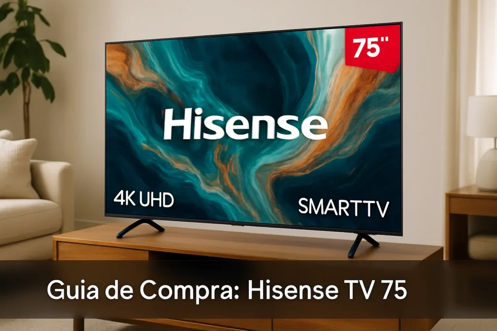 Tela gigante: 5 Hisense TV 75" que vão transformar sua sala