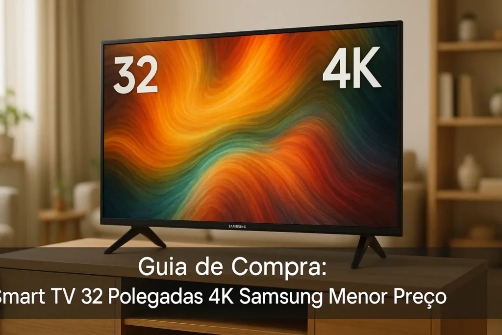 5 Melhores Smart TVs 32 Polegadas 4K Samsung Menor Preço