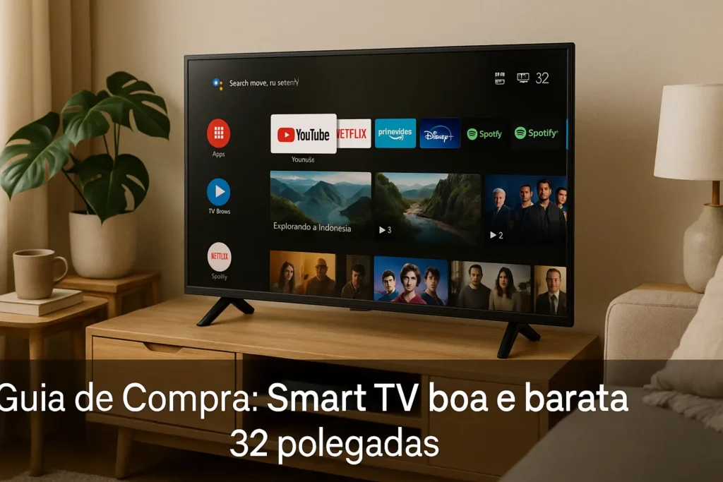 5 Melhores Smart TVs 32" Boas e Baratas para 2025