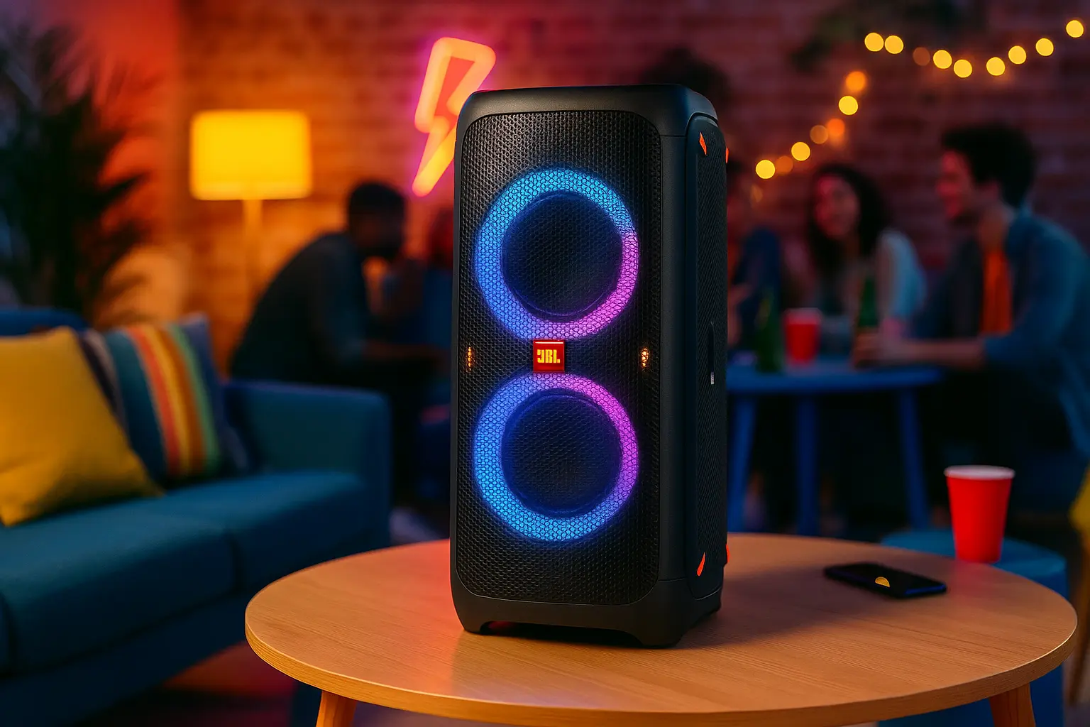 Caixa de som JBL PartyBox 100 barato e confiável para qualquer bolso
