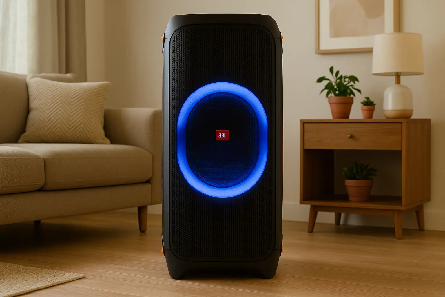 6 caixas de som JBL PartyBox 710: potência e luzes com desconto na Amazon
