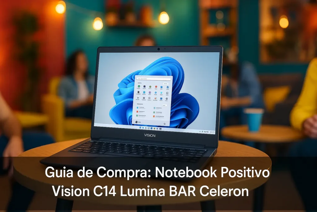 Custo‑benefício: 5 notebook Positivo vision c14 lumina bar celeron