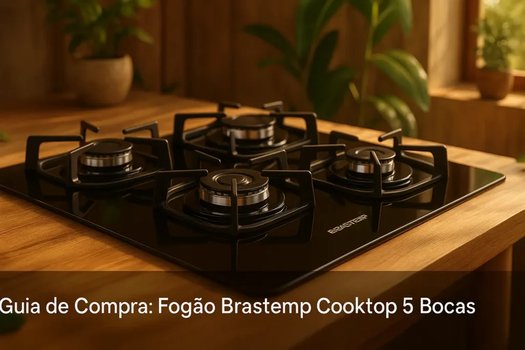 Guia rápido: 5 fogões Brastemp cooktop 5 bocas com ótimo desempenho