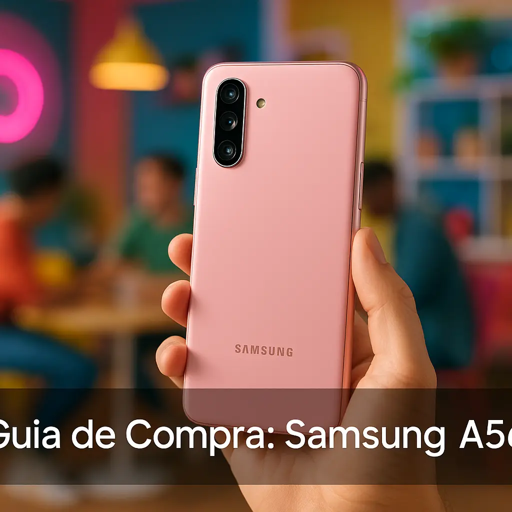 Melhor Samsung A56 rose custo‑benefício