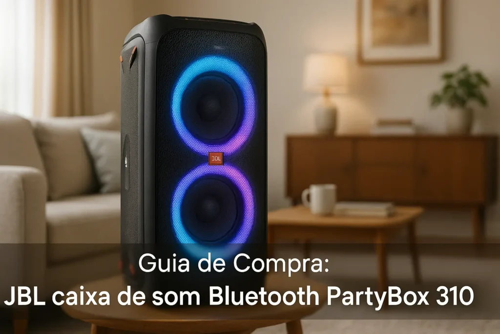 JBL caixa de som bluetooth partybox 310 potente e à prova de respingos